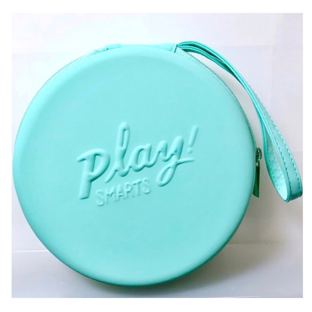 Sephora make up bag Cosmetic makeup storage mint green round circle case